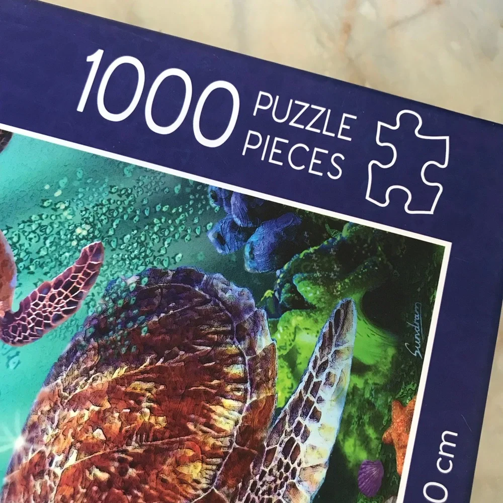 Turtle Voyage 1000 Piece Soft Touch Jigsaw Puzzle Artist Steve Sundram
